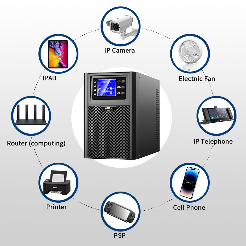 ShanPu 1-3kVA lithium battery online UPS for network equipment and home appliances