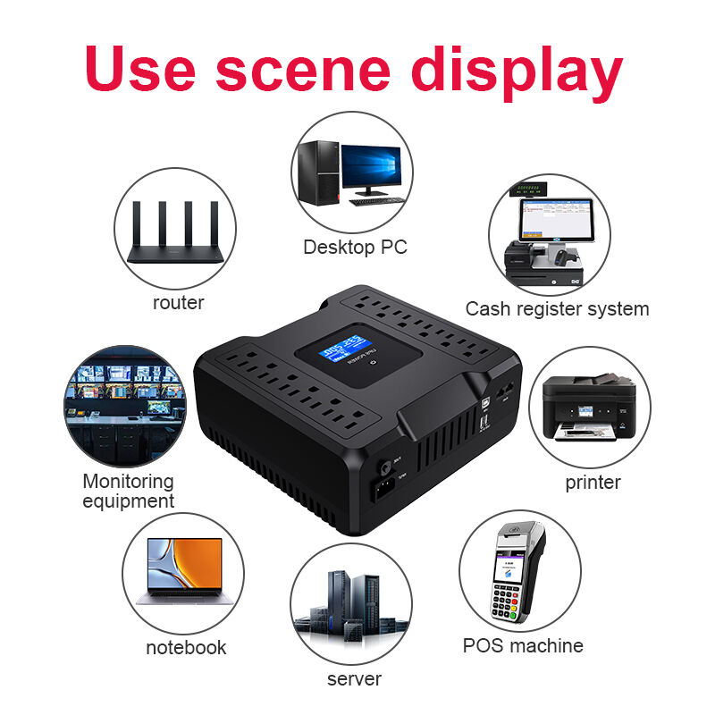 ShanPu multi socket line interactive UPS backup power for home office devices