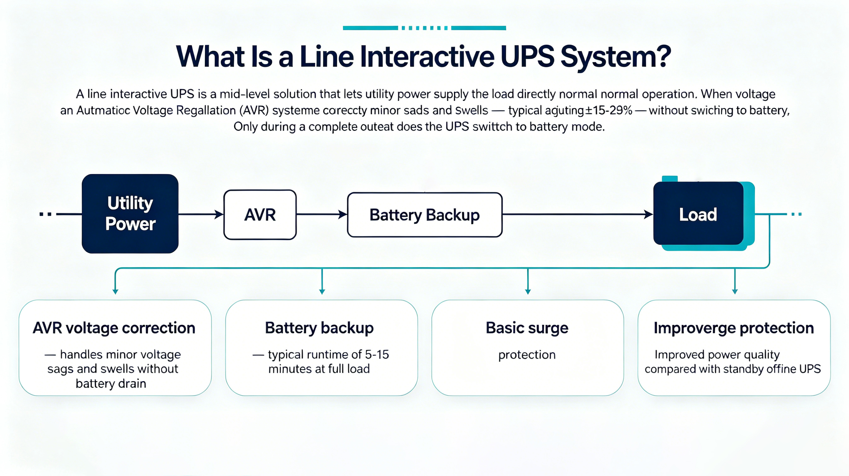 what is a line lnteractive ups system