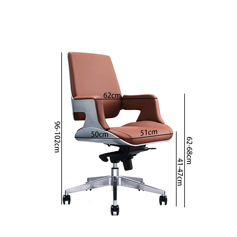 Luxury Genuine Leather Executive Chair with Custom Color Options - MEI YI