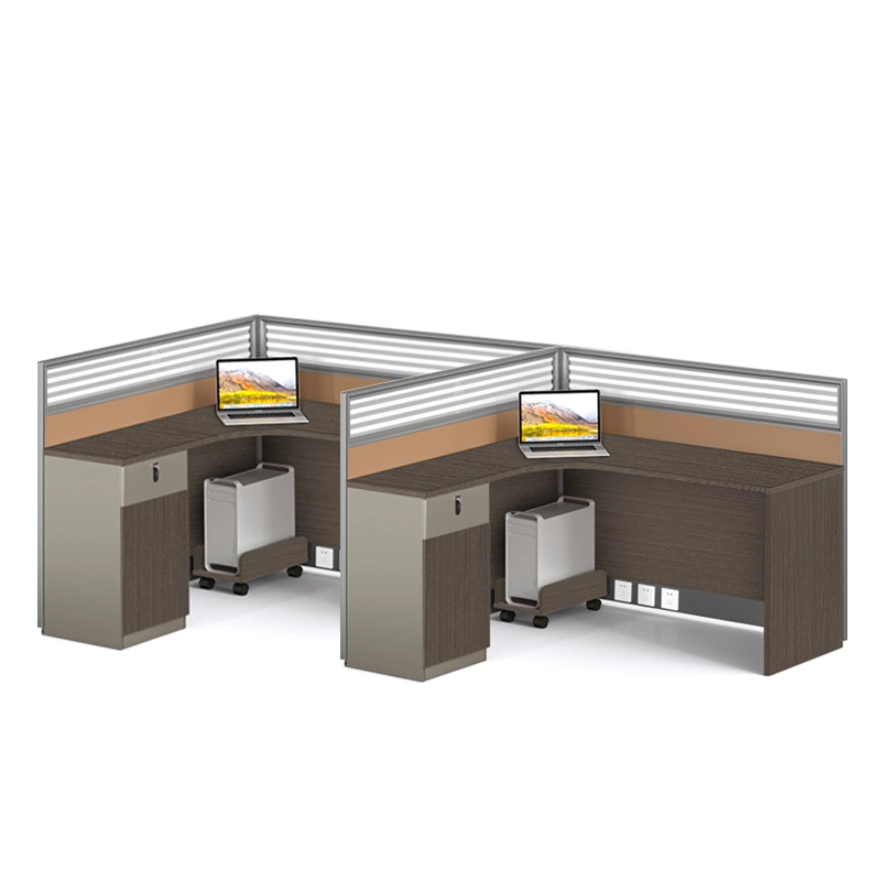 Modern Modular L-Shaped Commercial Office Desk for Open-Plan Workspaces - MEI YI