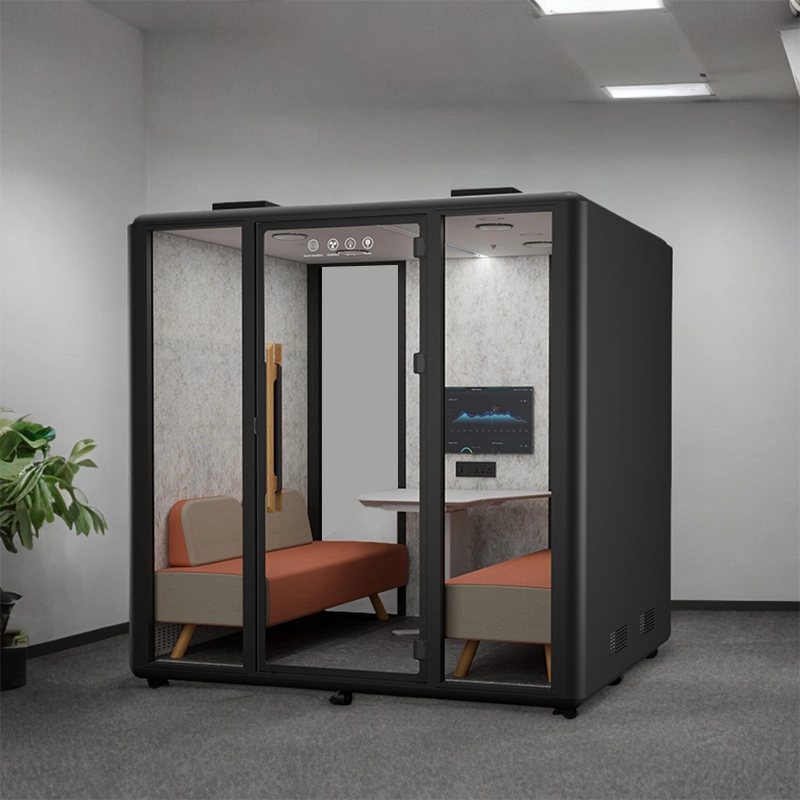 Multi-user-easy-to-assemble-portable-office-booth-suitable-for-office-hotel-and-other-scenarios - MEI YI 1043-隔音仓 (1) - MEI YI