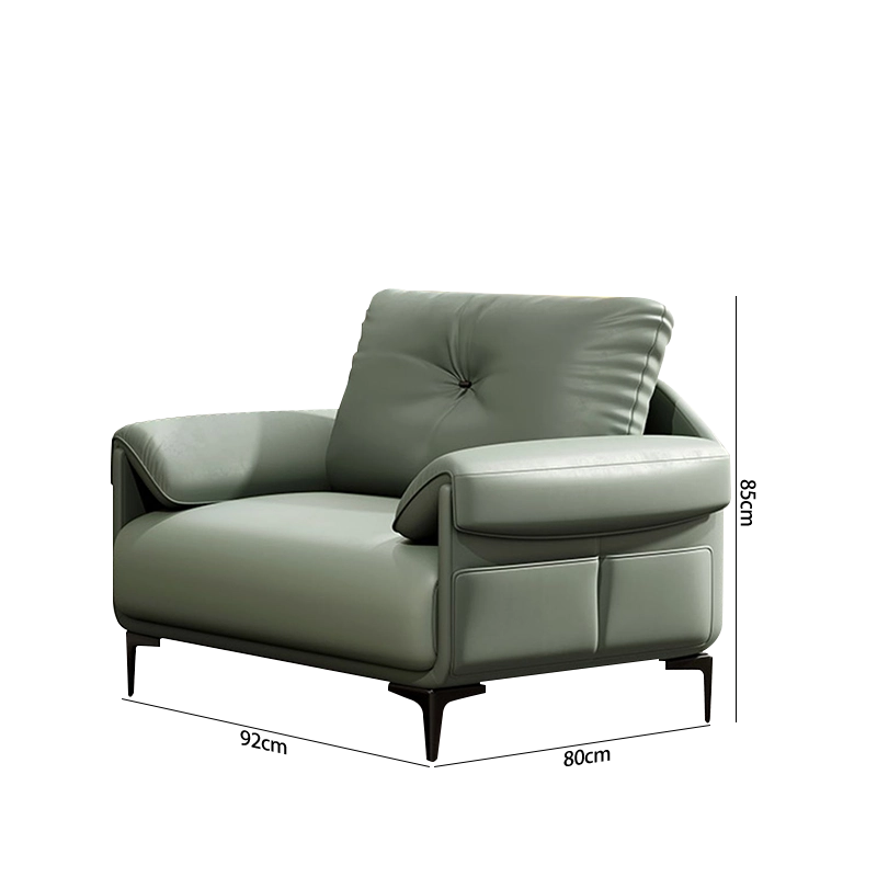 Luxury Leather Sofa with Simple Design – Procurement for Home Office Hall & Business Office Spaces Corporate office space layout - MEI YI