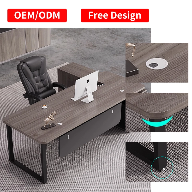 Modern Executive Office Desk Set with Ergonomic Chair - MEI YI