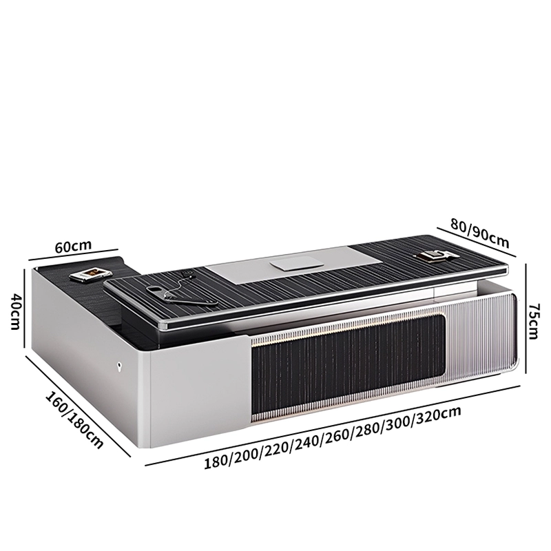 Modern-executive-desk-new-design-CEO-wooden-table-high-grade-grey-top-modular-office-furniture - MEI YI Modern executive desk new design CEO wooden table high grade grey top modular office furniture - MEI YI