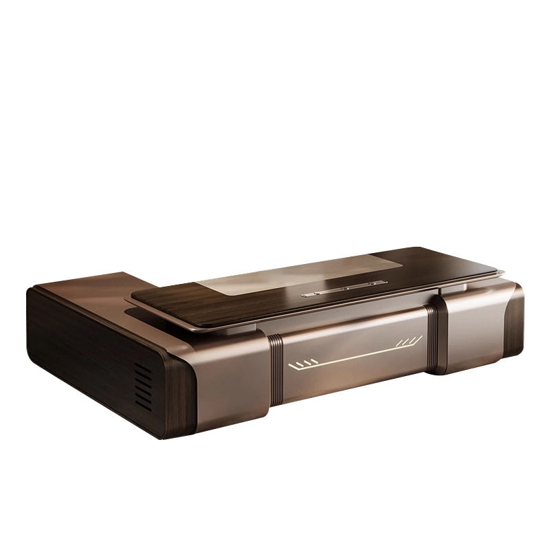 Bureau de direction moderne et luxueux avec rangement pour PDG - MEI YI