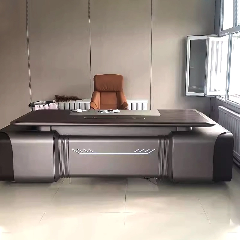 Bureau de direction moderne et luxueux avec rangement pour PDG - MEI YI