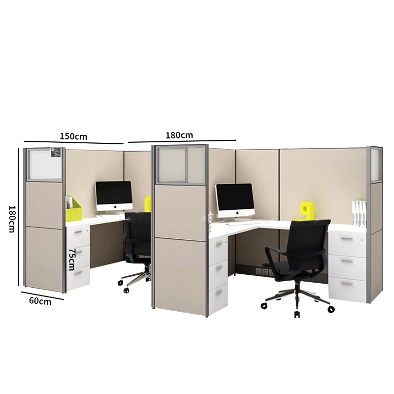 Escritorio modular moderno para equipos de 4 personas - MEI YI