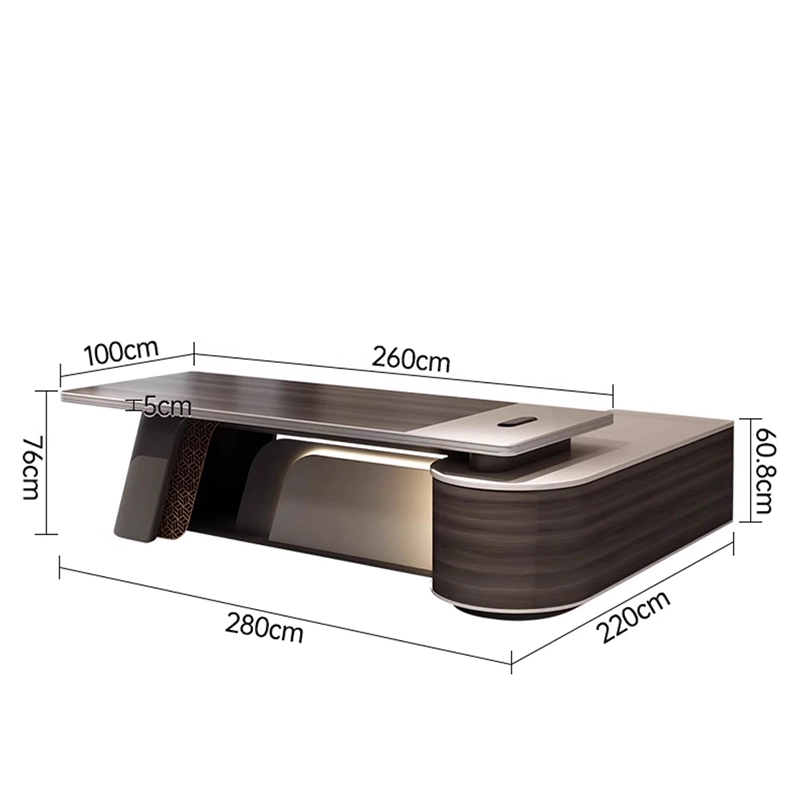 Luxury High-Quality Wooden Executive Desk for CEOs - MEI YI