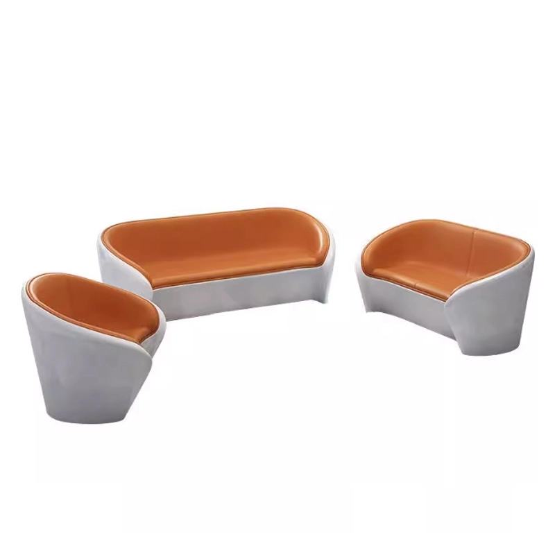 Stylish Leather-Lacquer Sofa & Coffee Table Set for Apartments, Offices, and Reception Areas - MEI YI