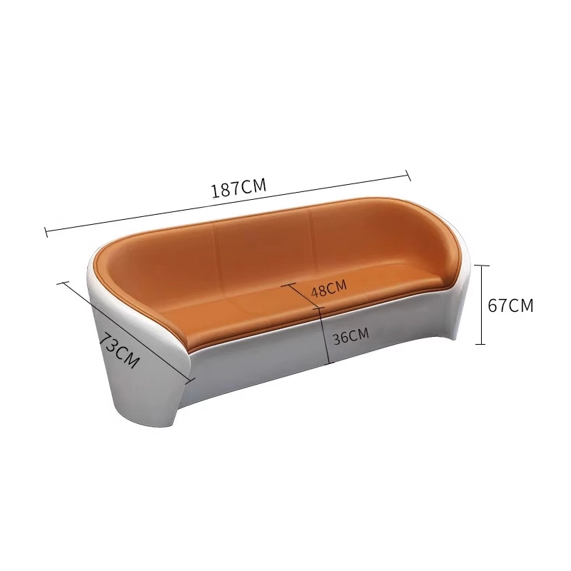 Stylish Leather-Lacquer Sofa & Coffee Table Set for Apartments, Offices, and Reception Areas - MEI YI