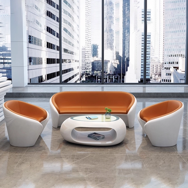 Stylish Leather-Lacquer Sofa & Coffee Table Set for Apartments, Offices, and Reception Areas - MEI YI