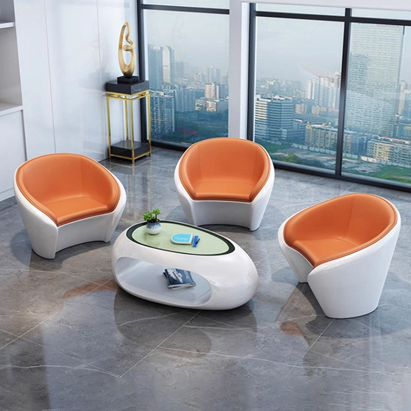 Stylish Leather-Lacquer Sofa & Coffee Table Set for Apartments, Offices, and Reception Areas - MEI YI