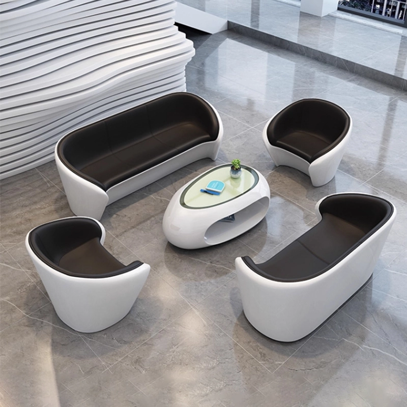 Stylish Leather-Lacquer Sofa & Coffee Table Set for Apartments, Offices, and Reception Areas - MEI YI