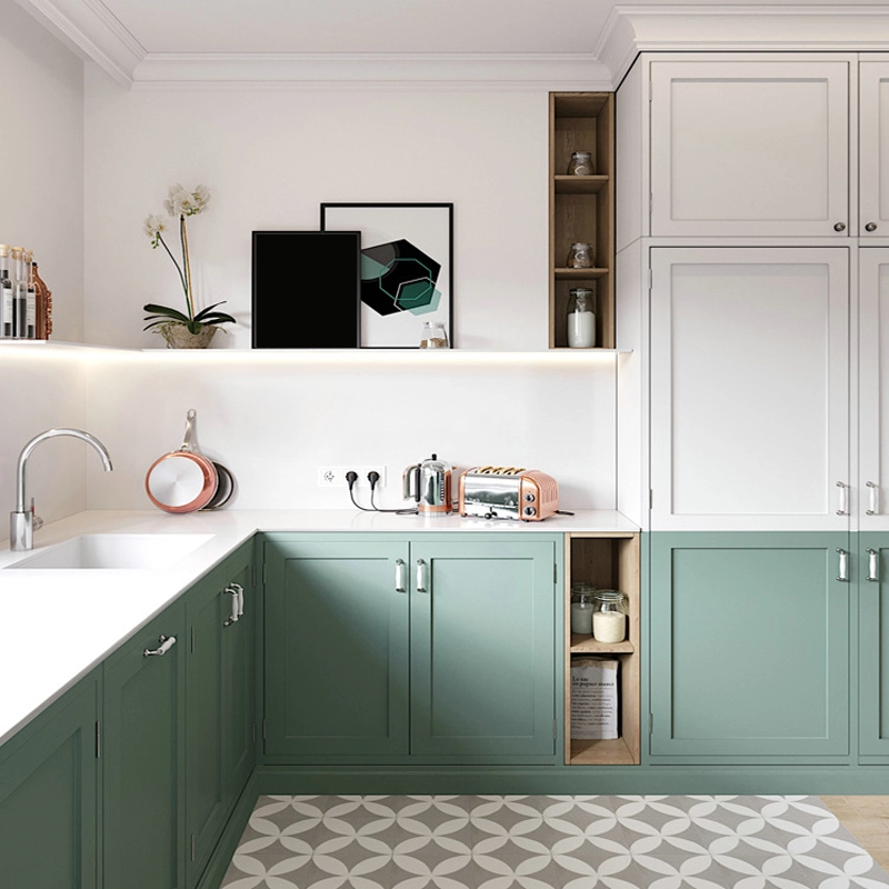 Contemporary Kitchen Cabinet, Solid Wood Wall Unit with Oak Texture Finish, OEM Producer – MEI YI Furniture - MEI YI