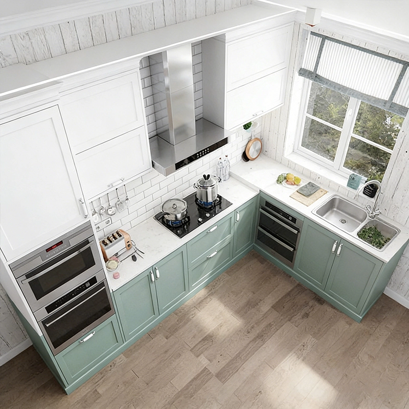 American Style Kitchen Wall Cabinet, Solid Wood RTA Cupboard with Oak Texture, ODM Factory – MEI YI Furniture - MEI YI