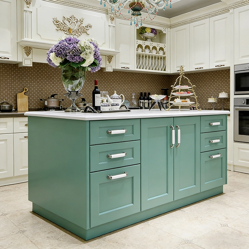 Residential Kitchen Cabinet, Custom Wooden Storage with Precision Edge Banding, Project Manufacturer – MEI YI Furniture - MEI YI