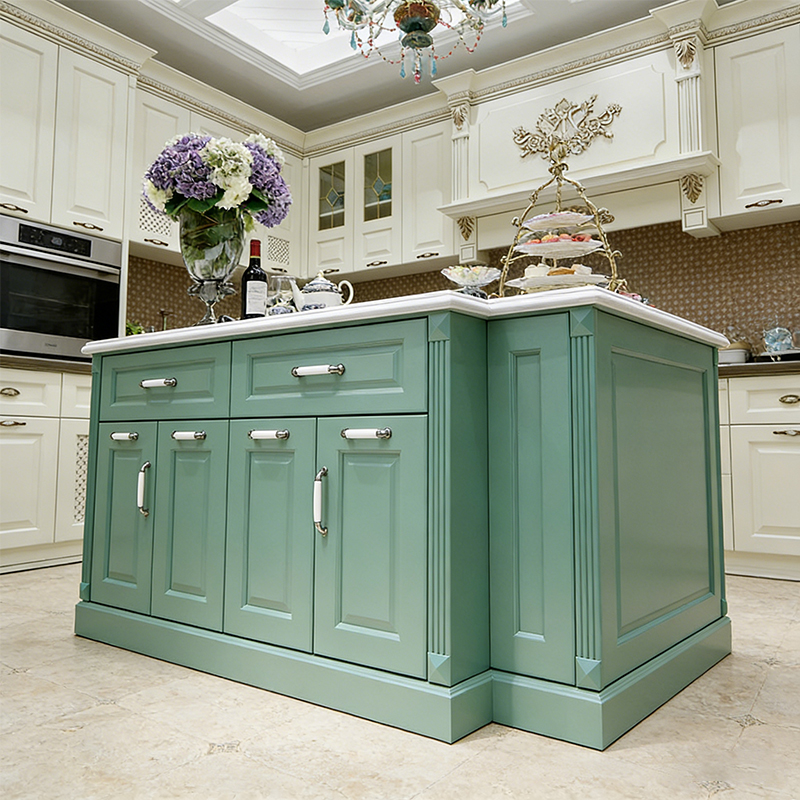 Gabinetes de cocina, muebles de madera personalizados con cantos, distribuidor de muebles – MEI YI Furniture