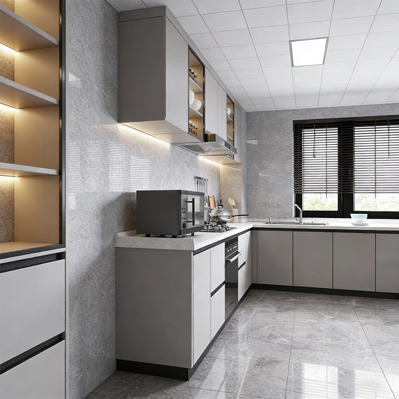 Durable Luxury Kitchen Cabinets White Finish for Commercial Kitchen Renovation Professional Production Base MEIYI - MEI YI