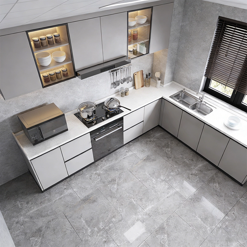 Durable Luxury Kitchen Cabinets White Finish Upgrade for Home Kitchen Layout Furniture Wholesaler MEIYI - MEI YI