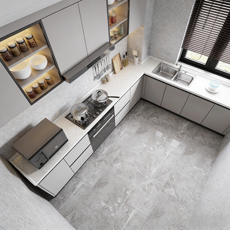 Durable Luxury Kitchen Cabinets White Finish for Urban Apartment Kitchen Upgrade OEM Manufacturer MEIYI - MEI YI