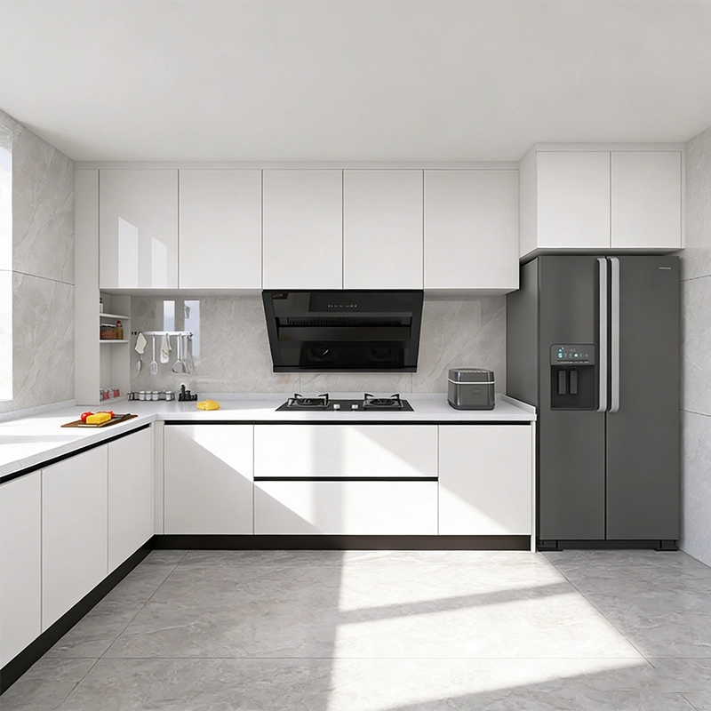 Modern High Glossy Lacquer Italian Kitchen Cabinets for Home Furniture MEIYI - MEI YI