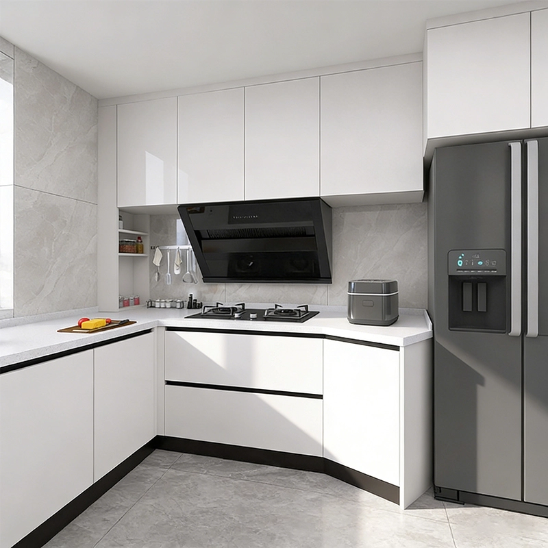 High Glossy Lacquer Italian Kitchen Cabinets Modern for Home Furniture MEIYI - MEI YI