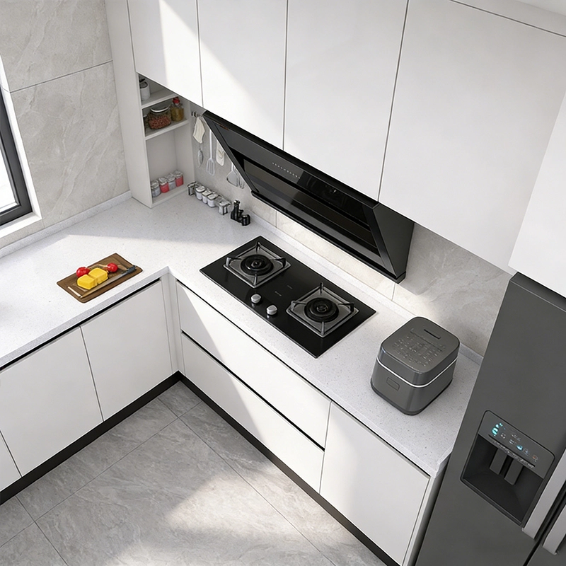 High Glossy Lacquer Italian Modern Kitchen Cabinets for Home Furniture MEIYI - MEI YI