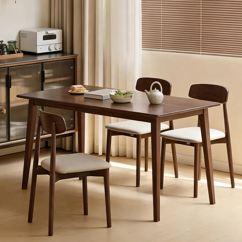 Modern Home Dining Furniture, Solid Wood Table Chair Set in Oak Walnut, Furniture Distributor – MEI YI Furniture - MEI YI