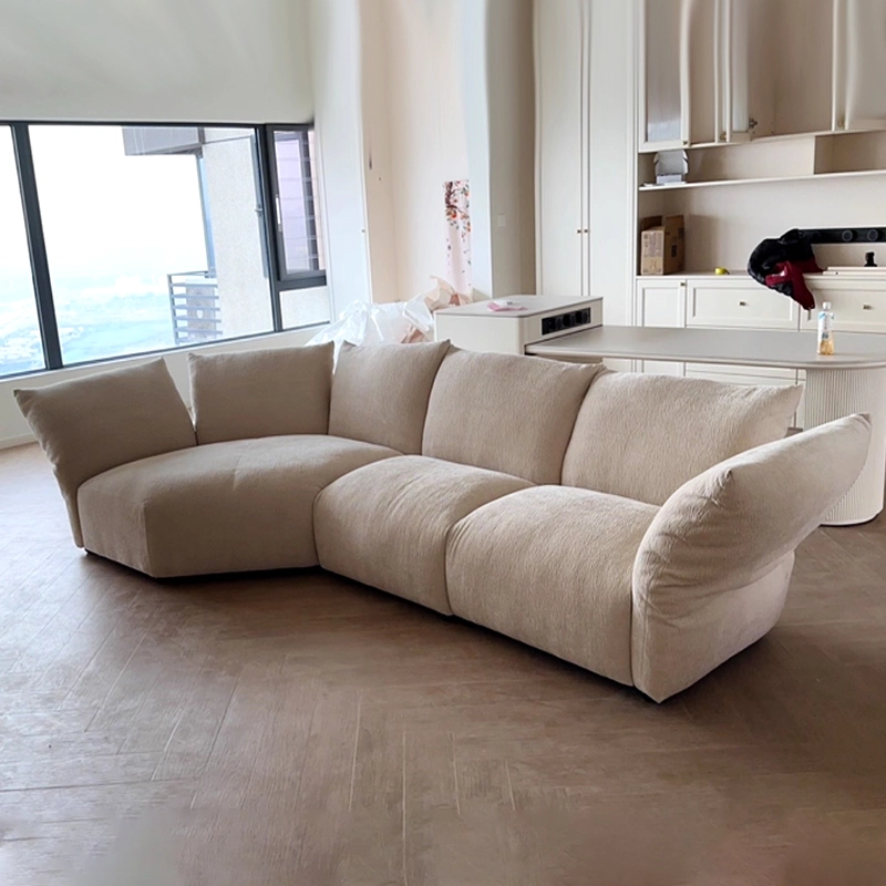 Luxury Living Room Sofa, Minimalist Cloud Design with Plush Back Support, Furniture Manufacturer – MEI YI Furniture - MEI YI