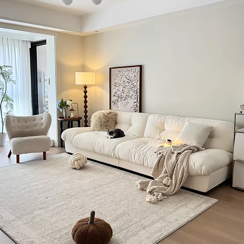 Modern Home Sofa, French Style Cream Velvet Cloud Sectional, Furniture Distributor – MEI YI Furniture - MEI YI