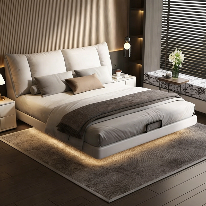 Contemporary Bedroom Furniture Set, Upholstered Bed for Apartments and Villas, Contract Furniture Factory – MEI YI Furniture - MEI YI