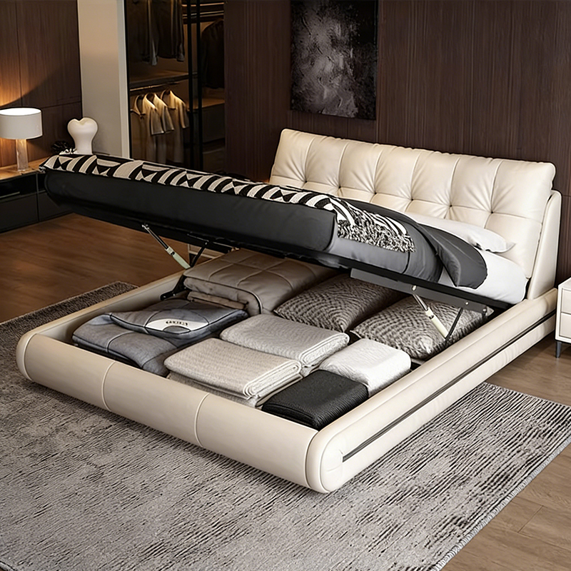 High-End Bedroom Suite, Modern Leather King Bed Furniture System, OEM/ODM Supplier &ndash; MEI YI Furniture