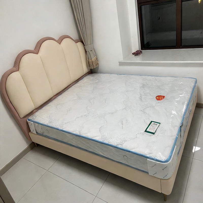 Modern Princess Bed, Cream Cloud Design Leather Single Bed for Children, Furniture Manufacturer – MEI YI Furniture - MEI YI