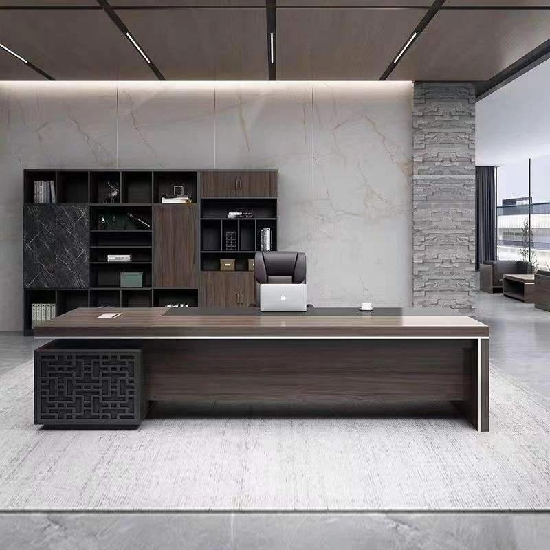 Commercial Office Furniture, High-Durability Executive Desk with Distinguished Wood Style, ODM Factory – MEI YI Furniture - MEI YI