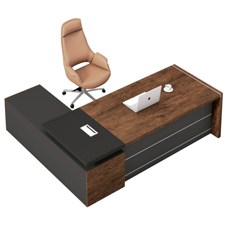 Escritorio de oficina en forma de L, mesa ejecutiva para gerentes