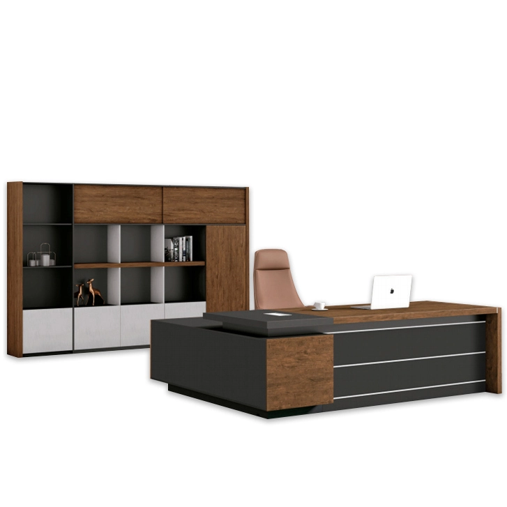 مكتب مدير تنفيذي على شكل حرف L - أثاث - MEI YI مكتب مدير تنفيذي على شكل حرف L - أثاث - MEI YI