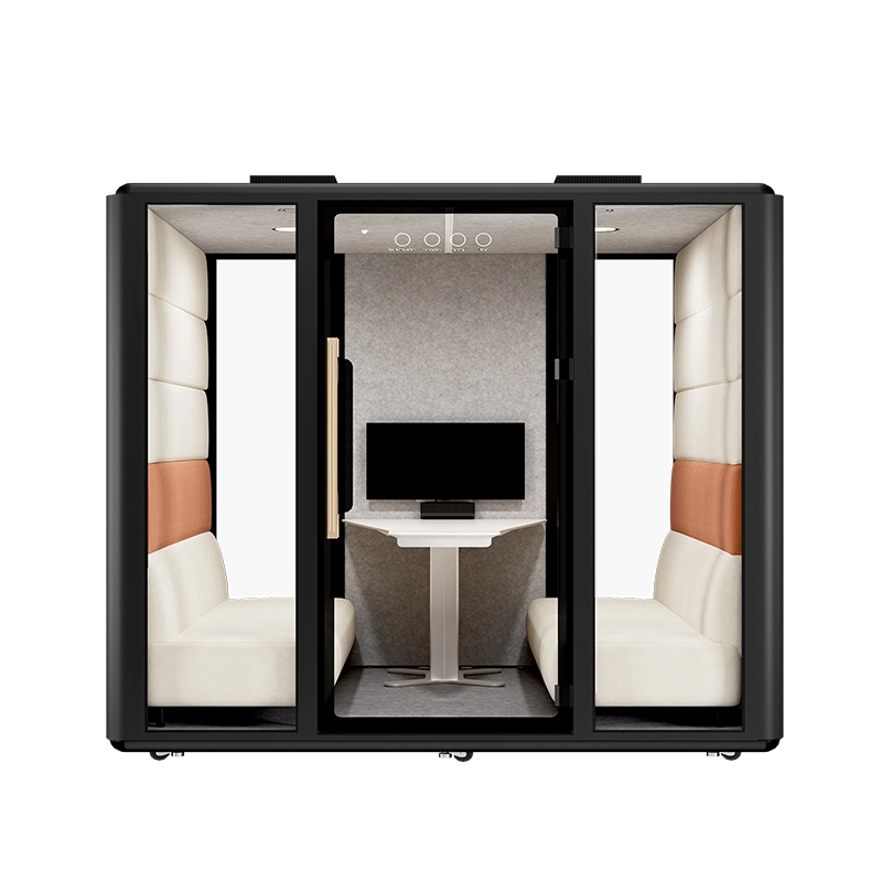 1043-隔音仓-(12) - MEI YI Multi-user easy-to-assemble portable office booth suitable for office hotel and other scenarios - MEI YI