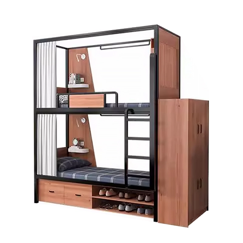 Lit superposé mezzanine moderne en métal pour adultes avec structure peu encombrante - MEI YI