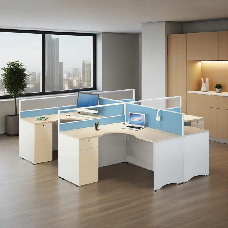Modern Modular Workstation System for 2–6 Person Flexible Office Layouts - MEI YI