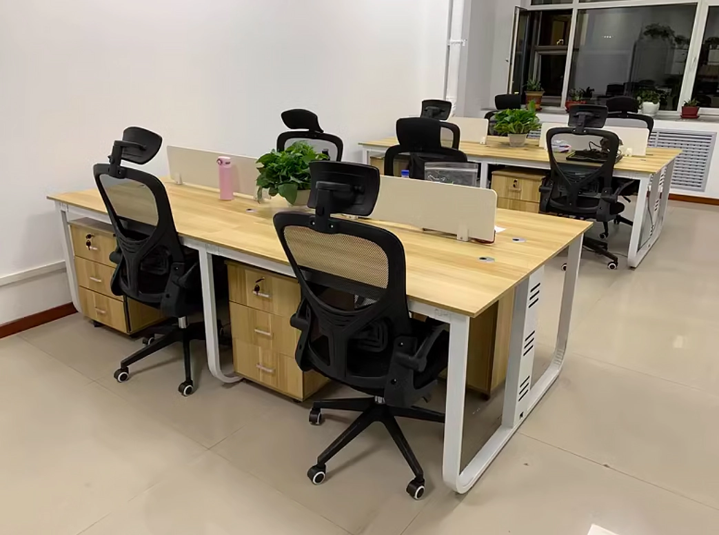 Office Furniture Modular Office Desk Workspace 4 6 Seats Bureau De Travail Cubicle Partition Workstation Office Table and Chair - MEI YI