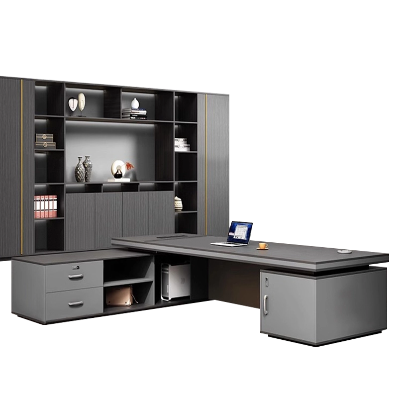 Corporate Office Furniture, Light Luxury Executive Desk with Storage and Gold Details, OEM Producer – MEI YI Furniture - MEI YI Corporate Office Furniture, Light Luxury Executive Desk with Storage and Gold Details, OEM Producer – MEI YI Furniture - MEI YI