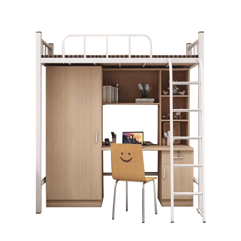 Modern Metal Dorm Bed and Desk Set - MEI YI