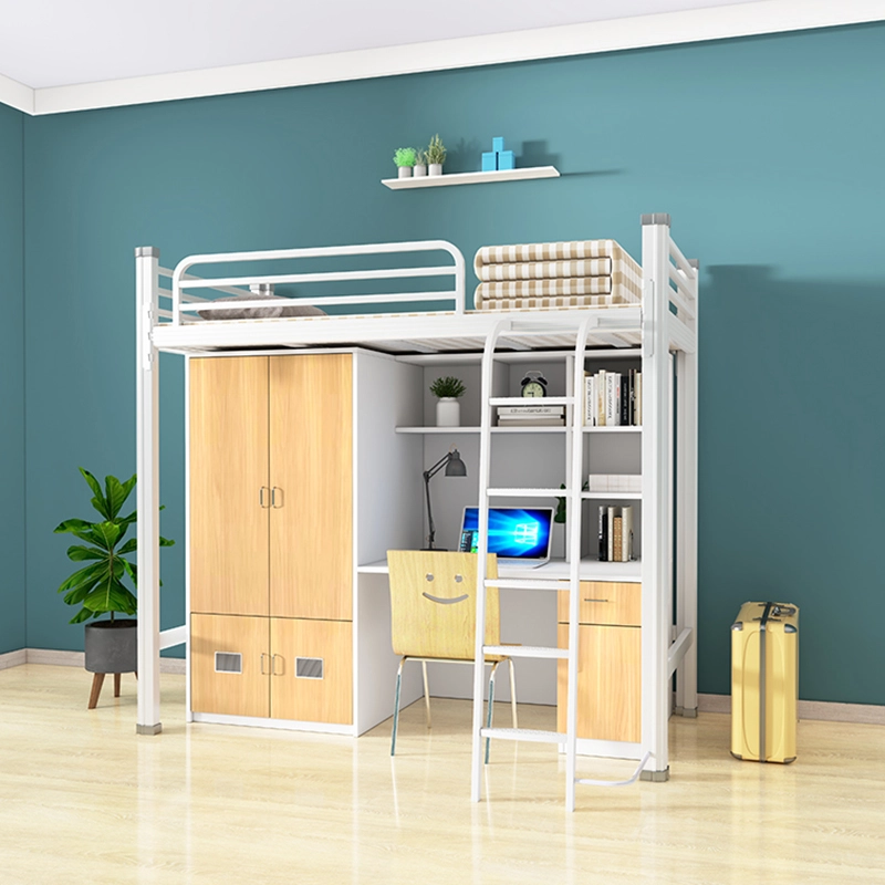 Durable Metal Bed with Storage for School Dorms - MEI YI