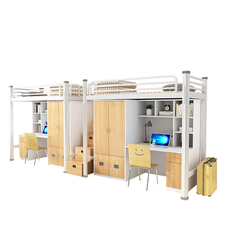 Durable Metal Bed with Storage for School Dorms - MEI YI