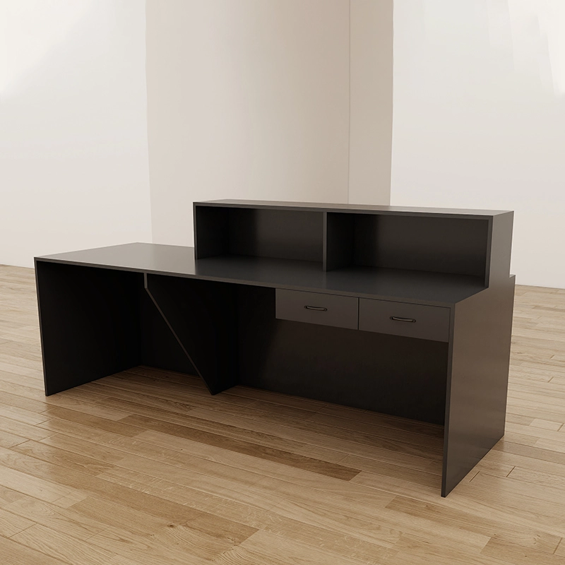 Coffee-Brown Wooden Reception Desk for KTV, Game Halls, and Bars - MEI YI