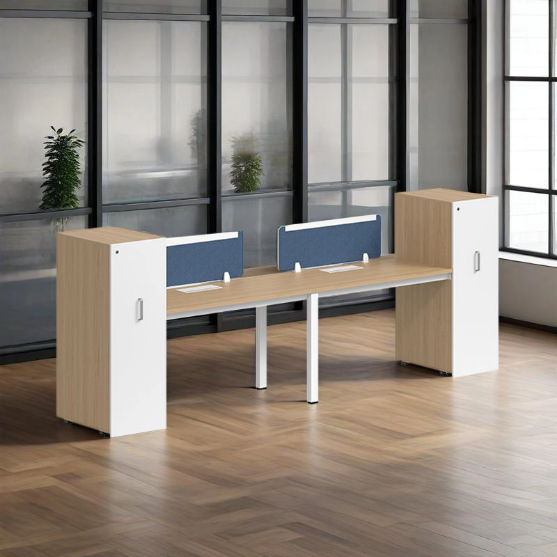 Factory Customized Workstation Desk Office Furniture Modular 2 4 6 Person Office Workstation with Cabinet for Office Room - MEI YI
