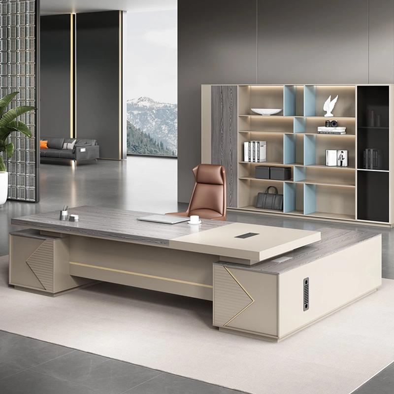 High-end Luxury High End Desks Wooden Manager Furniture Table Office Furniture - MEI YI
