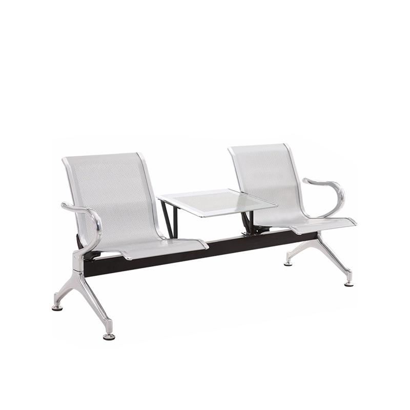 4-seats Public Waiting Chair Bus Station Subway Train Waiting Chair Metal Iron Chrome Plating Modern Chair School 1 Pc - MEI YI
