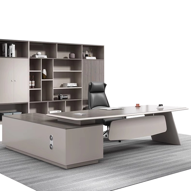 Factory Sales of High-quality Modern Design Office Furniture Executive boss Desk Wooden Desk - MEI YI